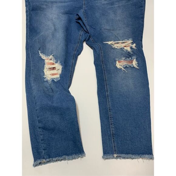 C Est. 1946 Denim Women’s Cotton Stretch Distressed Jeans Blue Sz 20W - Picture 6 of 8